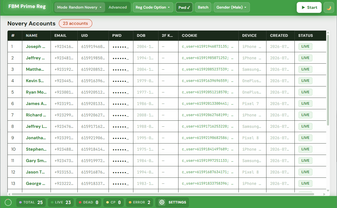 FBM Prime Dashboard - Bottom
